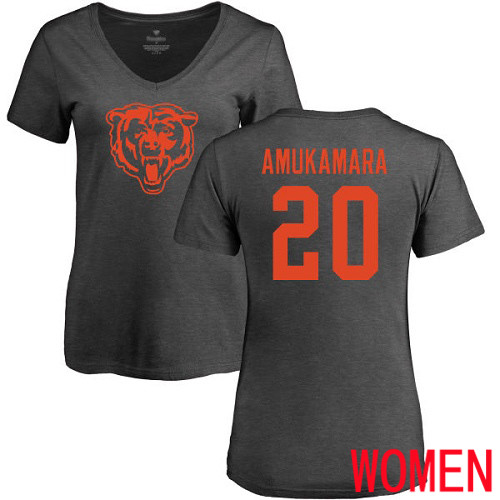 Chicago Bears Ash Women Prince Amukamara One Color NFL Football #20 T Shirt